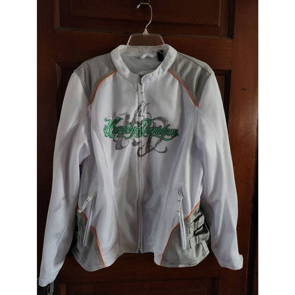 Harley-Davidson Women's Stardust Mesh Functional Jacket White